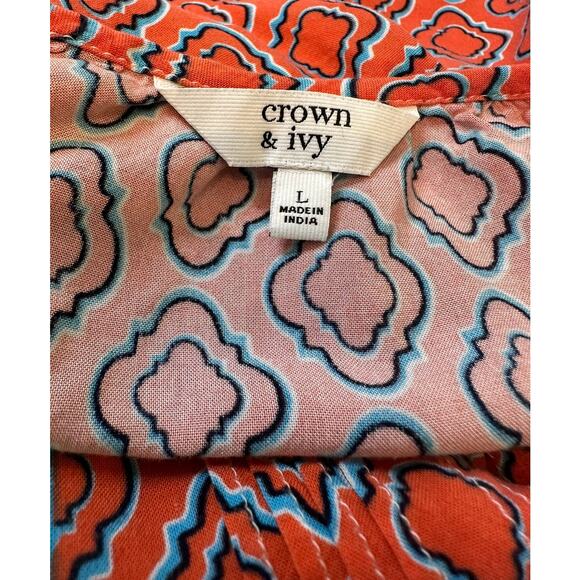 Colorful Crown & Ivey Blouse Size Size L - Picture 3 of 5